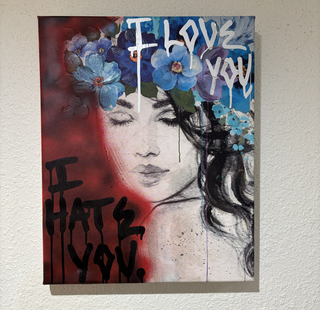 Love Hate Canvas